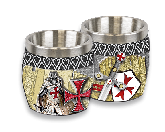 Vaso chupito resina templario Knight