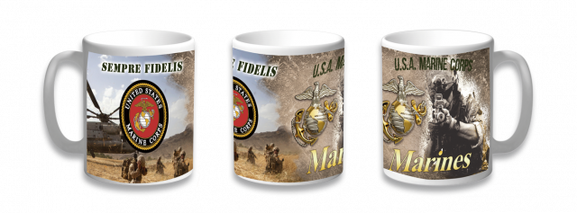 Taza Ceramica Marines