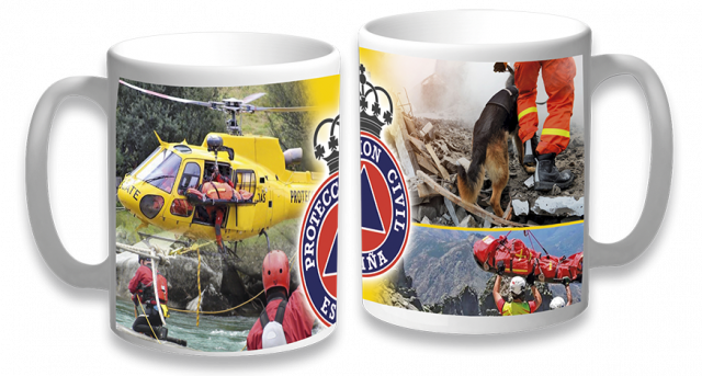 Taza ceramica Protecci�n Civil