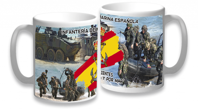 Taza ceramica Infanteria de Marina.