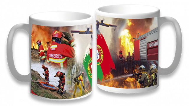Taza ceramica Bombeiros Portugal