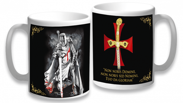 Taza ceramica Templarios