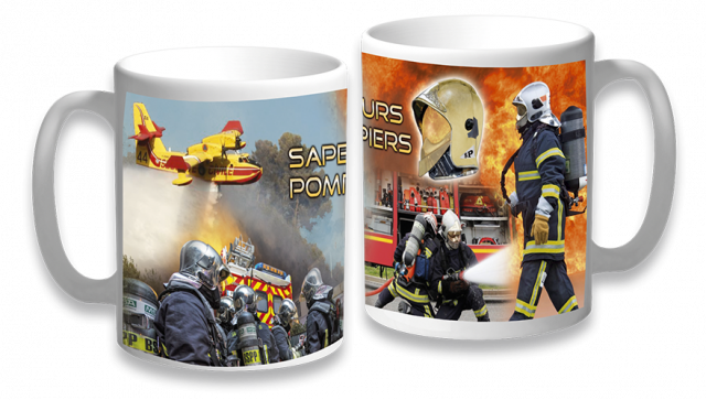Taza ceramica Sapeurs Pompiers Taza ceramica Sapeurs Pompiers