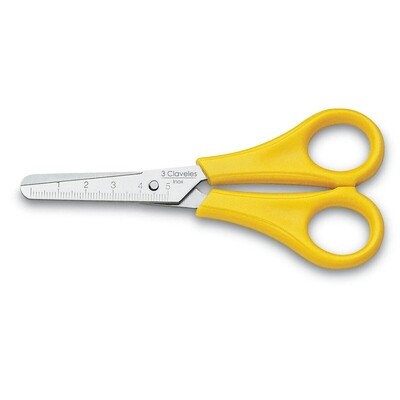 TIJERA ESCOLAR INOX. REGLA 5 pulg B 3C