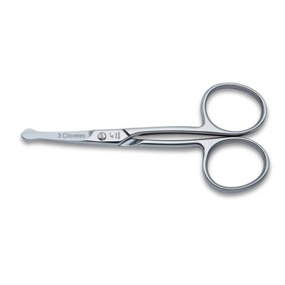 TIJERA BEBE CURVA INOX 4 pulg D 3C