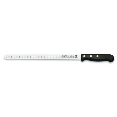 CUCHILLO JAMONERO ALVEOLADO POM 29 cm. - 11,5 pulg  D 3C