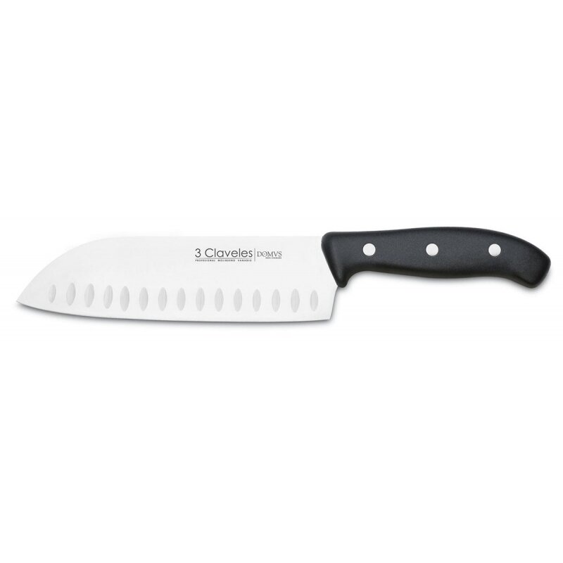 CUCHILLO SANTOKU  ALVEOLADO DOMVS 18 cm - 7 pulg E 3C