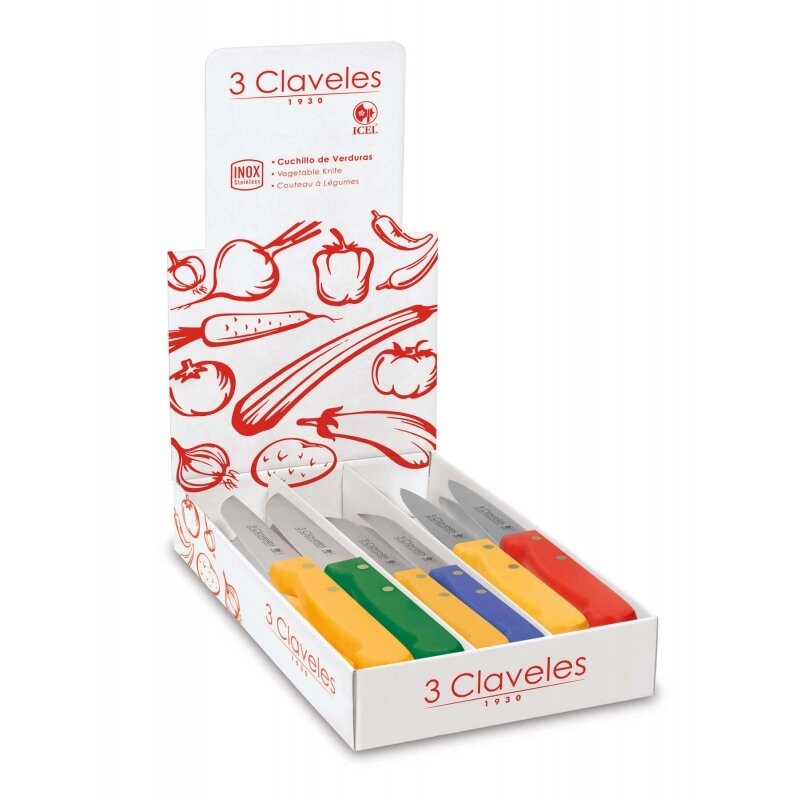 CUCHILLO VERDURAS EXP 24 UD. 3C