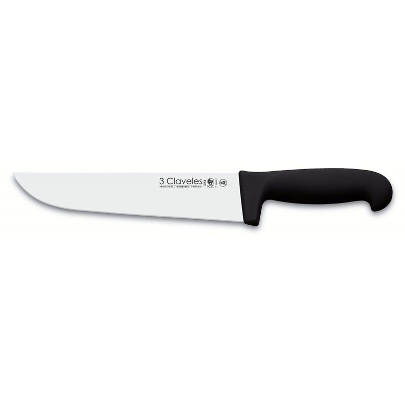 CUCHILLO CARNICERO POLIPROPILENO NEGRO 20 cm - 8 pulg FH 3C