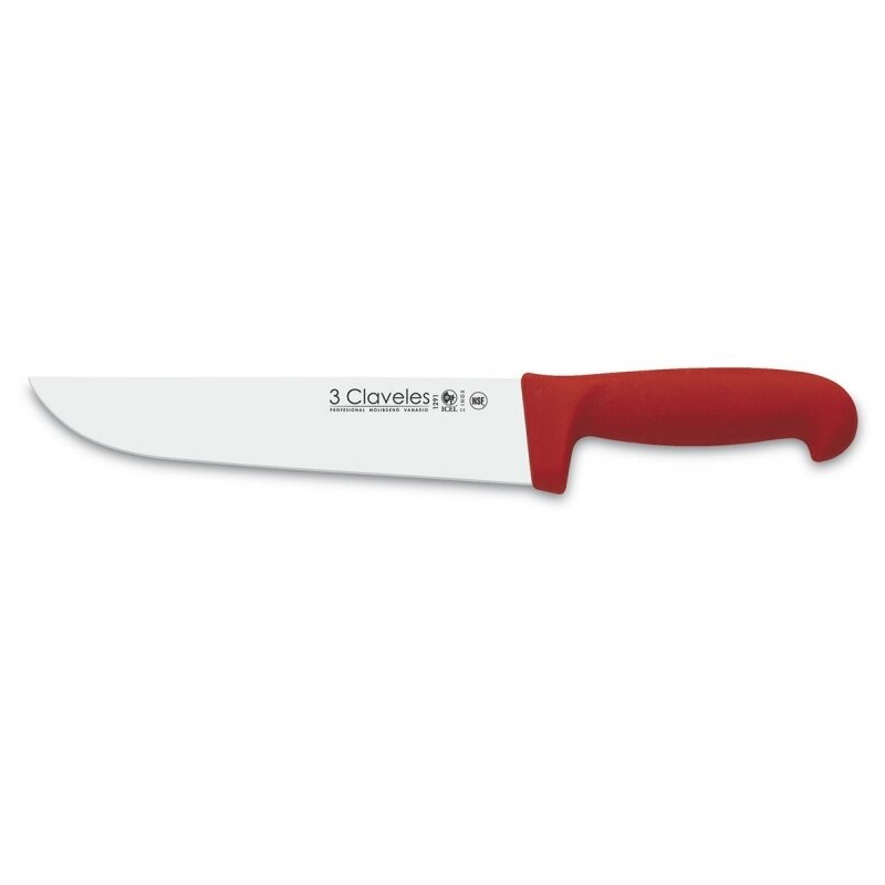 CUCHILLO CARNICERO POLIPROPILENO ROJO 20 cm - 8 pulg FH 3C