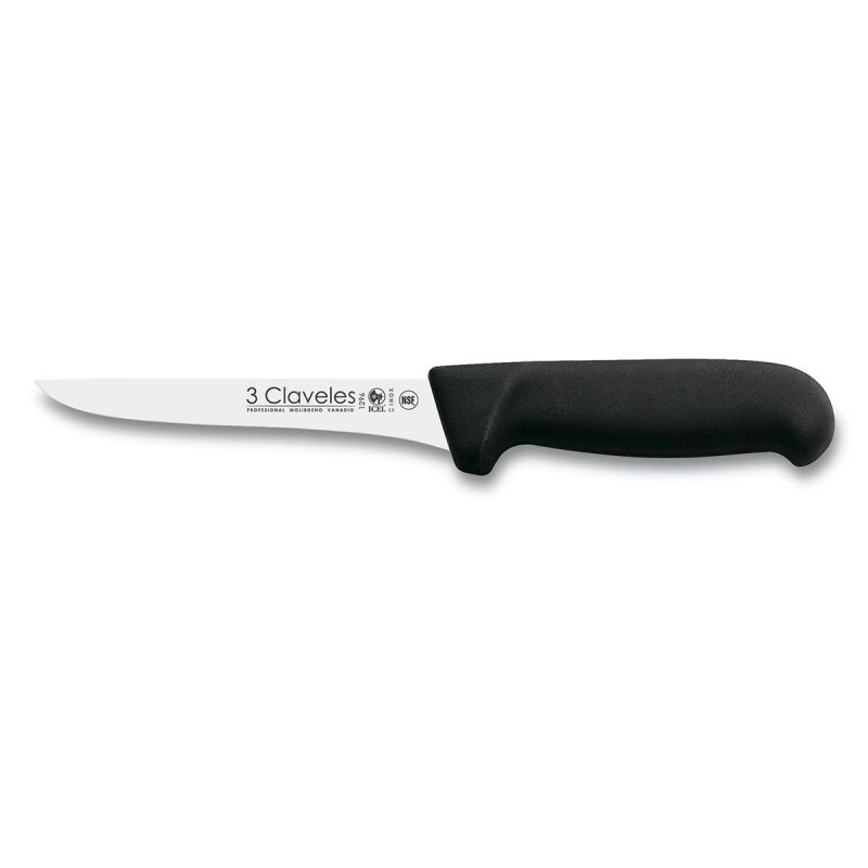 CUCHILLO DESHUESAR FLEXIBLE POLIPROPILENO NEGRO 15 cm - 6 pulg FH 3C