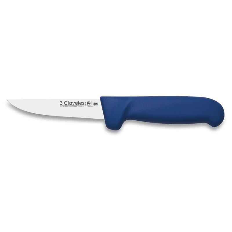 CUCHILLO DESPELLEJAR POLIPROPILENO AZUL 10 cm - 4 pulg FH 3C