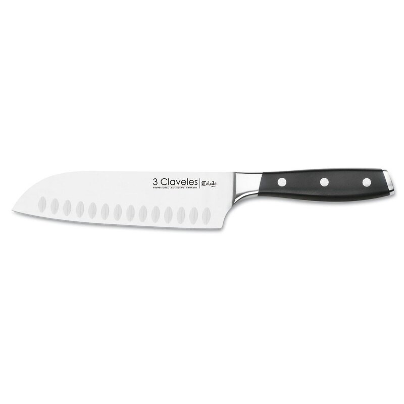 CUCHILLO FORJADO SANTOKU TOLEDO 18 cm - 7 pulg E 3C