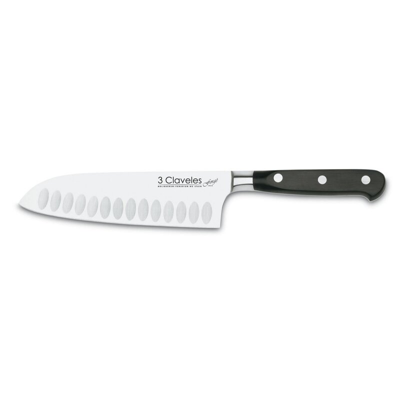 CUCHILLO SANTOKU ALVEOLADO FORJADO FORGE 17 cm - 6.5 pulg E 3C