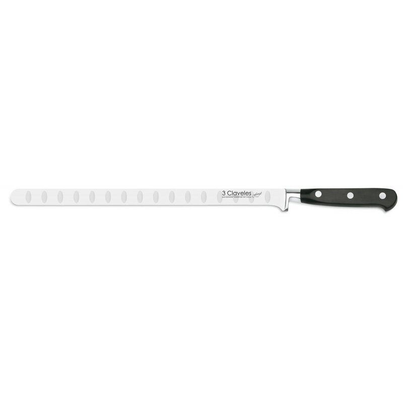 CUCHILLO JAMONERO-SALMON ALVEOLADO FORJADO FORGE 30 cm - 12 pulg E 3C