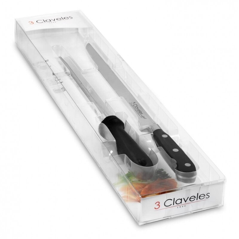 SET CUCHILLO JAMONERO FORGE + CHAIRA E 3C