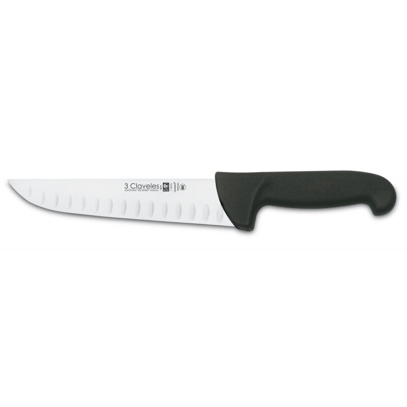 CUCHILLO CARNICERO ALVEOLADO PROFLEX NEGRO 20 cm - 8 pulg FH 3C