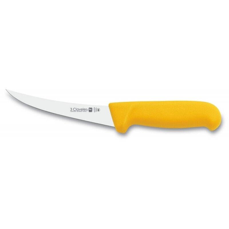 CUCHILLO DESHUESAR CURVO SEMI-FLEXIBLE PROFLEX AMARILLO 13 cm - 5 pulg FH 3C