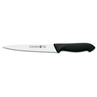 CUCHILLO FILETEAR FLEXIBLE PROFLEX NEGRO 18 cm - 7 pulg D 3C