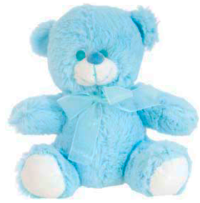 OSITO PELUCHE LAZO AZUL