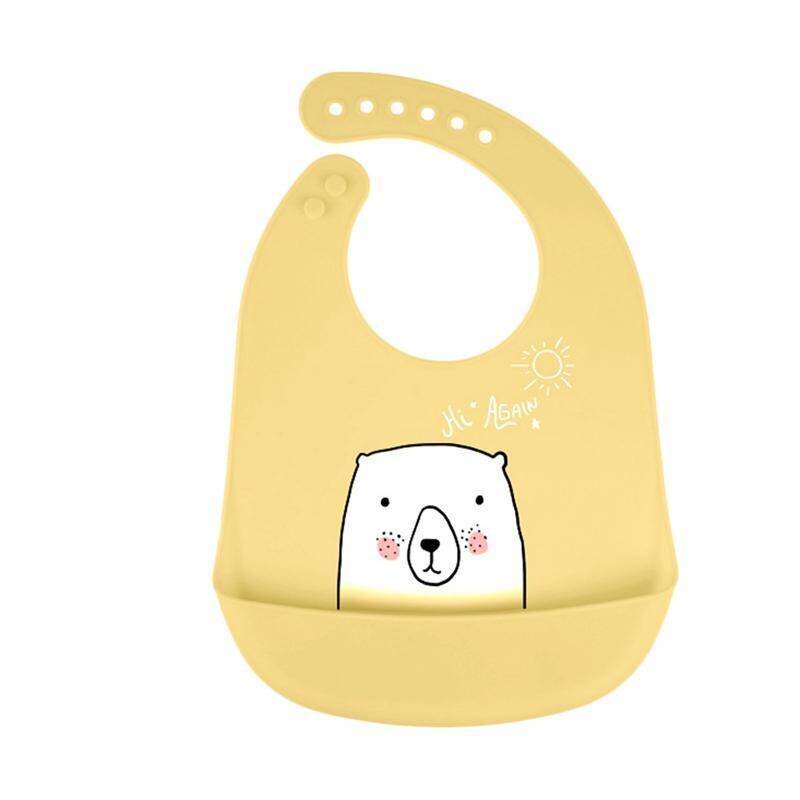 BABERO SILICONA BEB� LAVABLE OSO BEIG