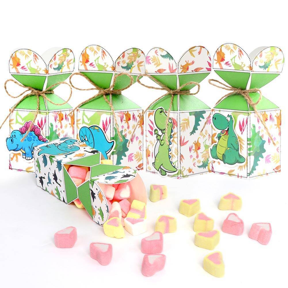 LOTE DE 12 BOLSAS CART�N FIESTA DINOSAURIOS