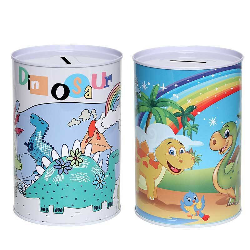 HUCHA MET�LICA DINOSAURIOS