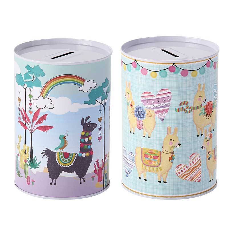 HUCHA MET�LICA LLAMAS