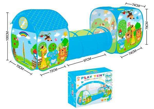 TUNEL ZOO ANIMALES PLEGABLE 3 EN 1 BEB� INFANTIL