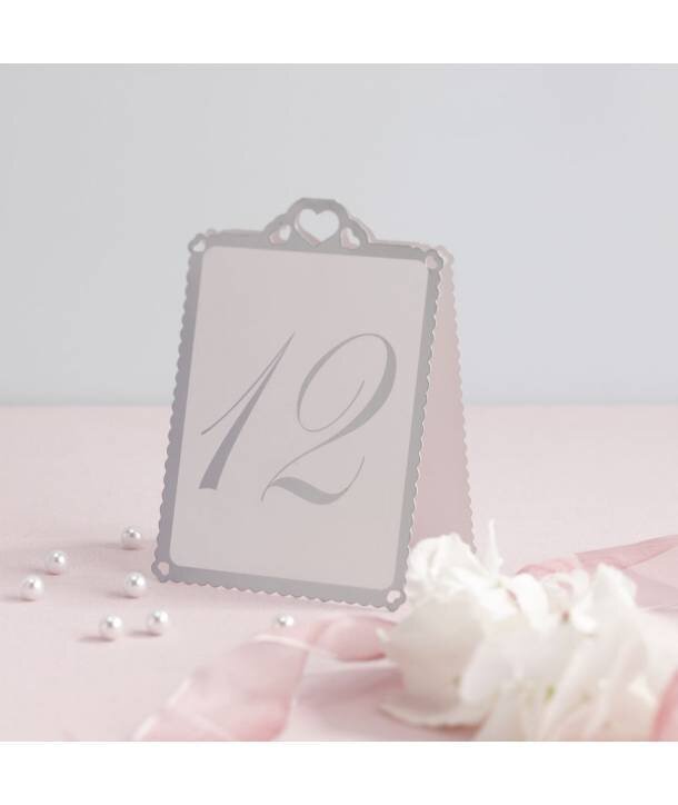 N�MERO DE MESA CORAZ�N BLANCO