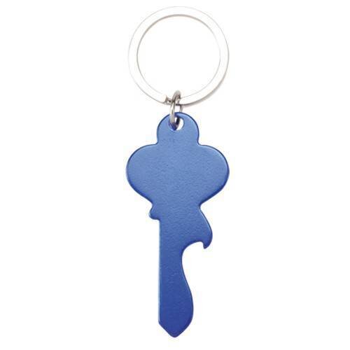 LLAVERO LLAVE ABRIDOR AZUL