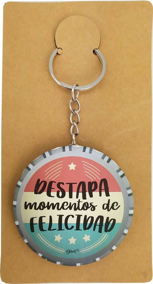 LLAVERO CHAPA ABRIDOR MOMENTOS DE FELICIDAD