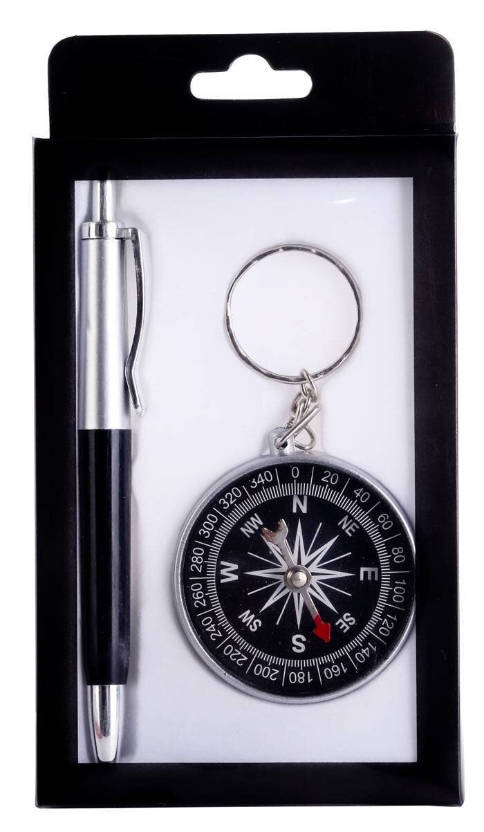 BOL͍GRAFO + BR�JULA EN CAJA PVC