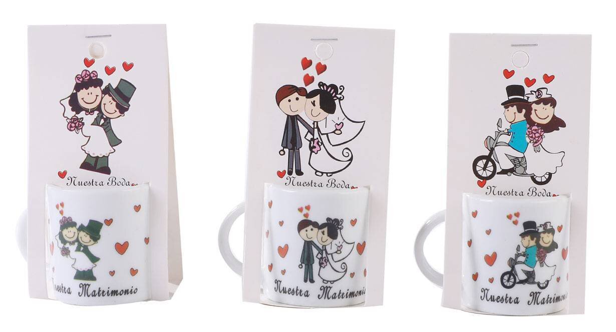 TAZA NUESTRA BODA PRESENTADA EN BLISTER DE CART�N