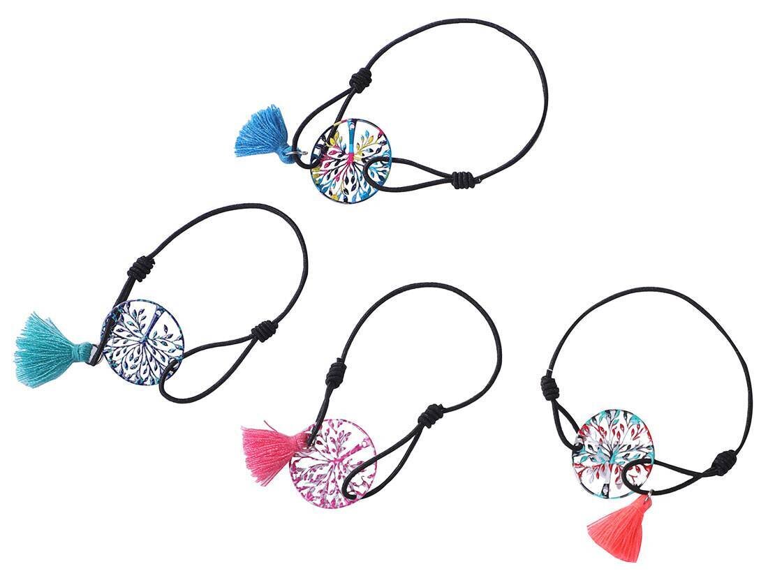 PULSERA ��RBOL DE LA VIDA CON POMP�N