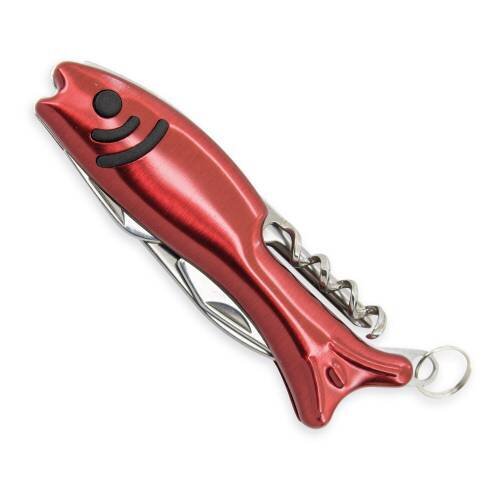 NAVAJA MULTIFUNCI�N 7 USOS PEZ ROJO