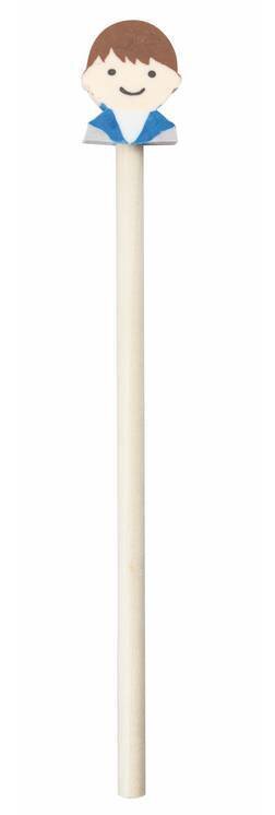 L�PIZ MADERA COMUNI�N NI�O CON BORRADOR