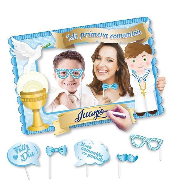 PHOTOCALL COMUNI�N NI�O CON MARCO Y ACCESORIOS