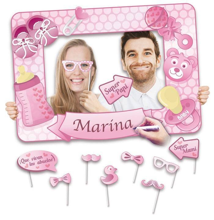 PHOTOCALL BAUTIZO NI�A CON MARCO Y ACCESORIOS