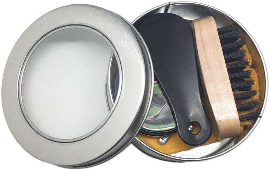 KIT LIMPIA CALZADO EN CAJA MET�LICA