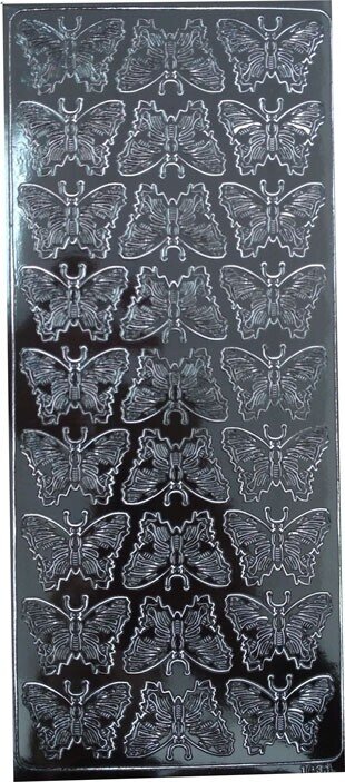 LOTE 27 PEGATINAS MARIPOSA  NEGRAS