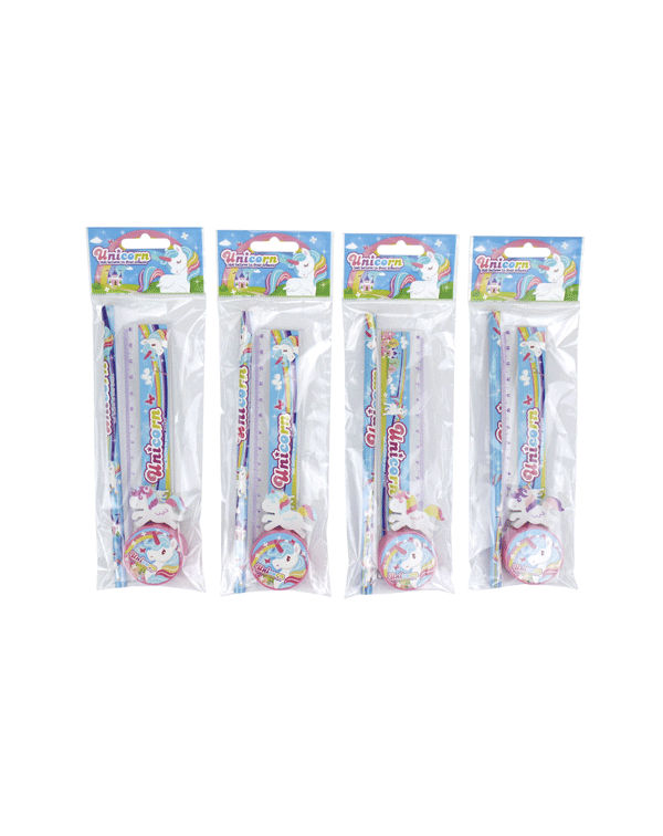 SET 4 PCS PAPELER͍A UNICORNIO DE REGALO