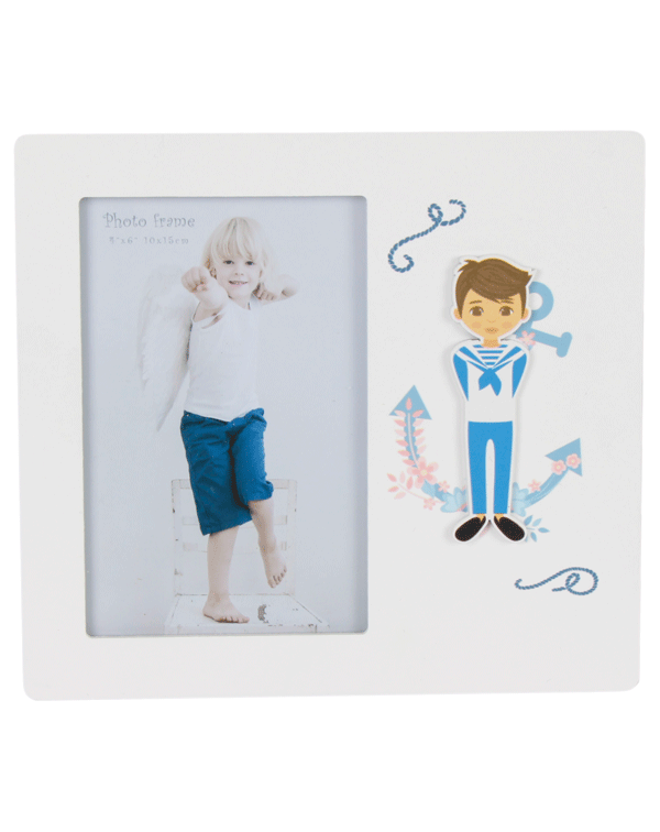 PORTAFOTOS DE MADERA COMUNI�N NI�O