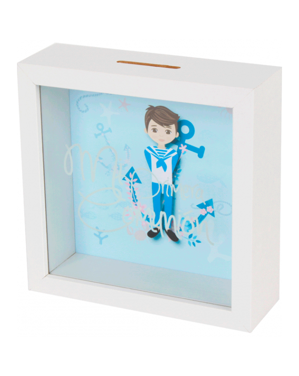 HUCHA DE MADERA COMUNI�N NI�O