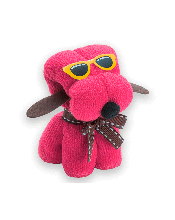 TOALLA PERRITO MICROFIBRA EN CAJA DE REGALO