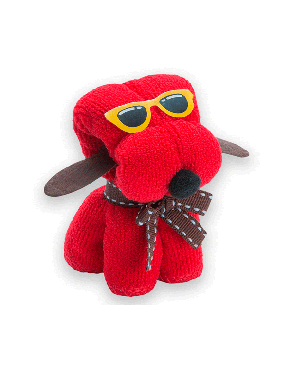 TOALLA PERRITO MICROFIBRA EN CAJA DE REGALO