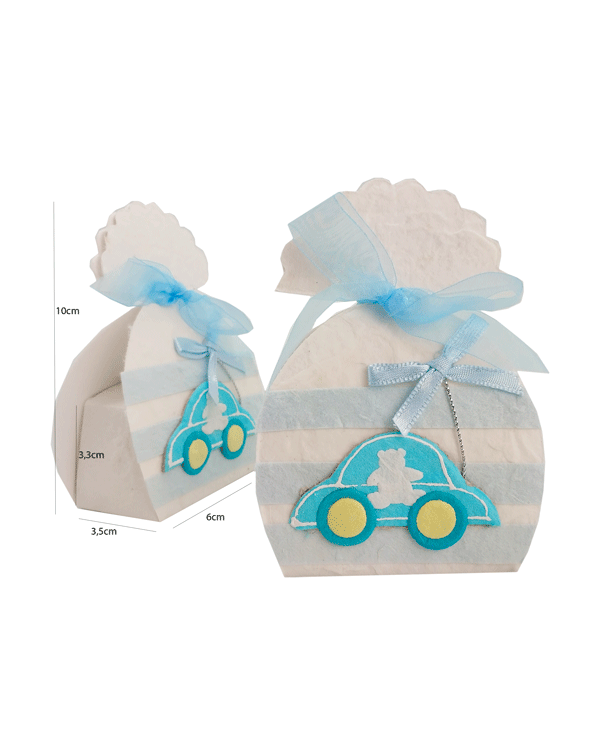 2X1 SET 33 CAJITAS Y BOLSITAS BABY AZUL