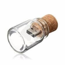 USB BOTE CRISTAL CORCHO RETRO 8GB USB BOTE CRISTAL CORCHO RETRO 8GB