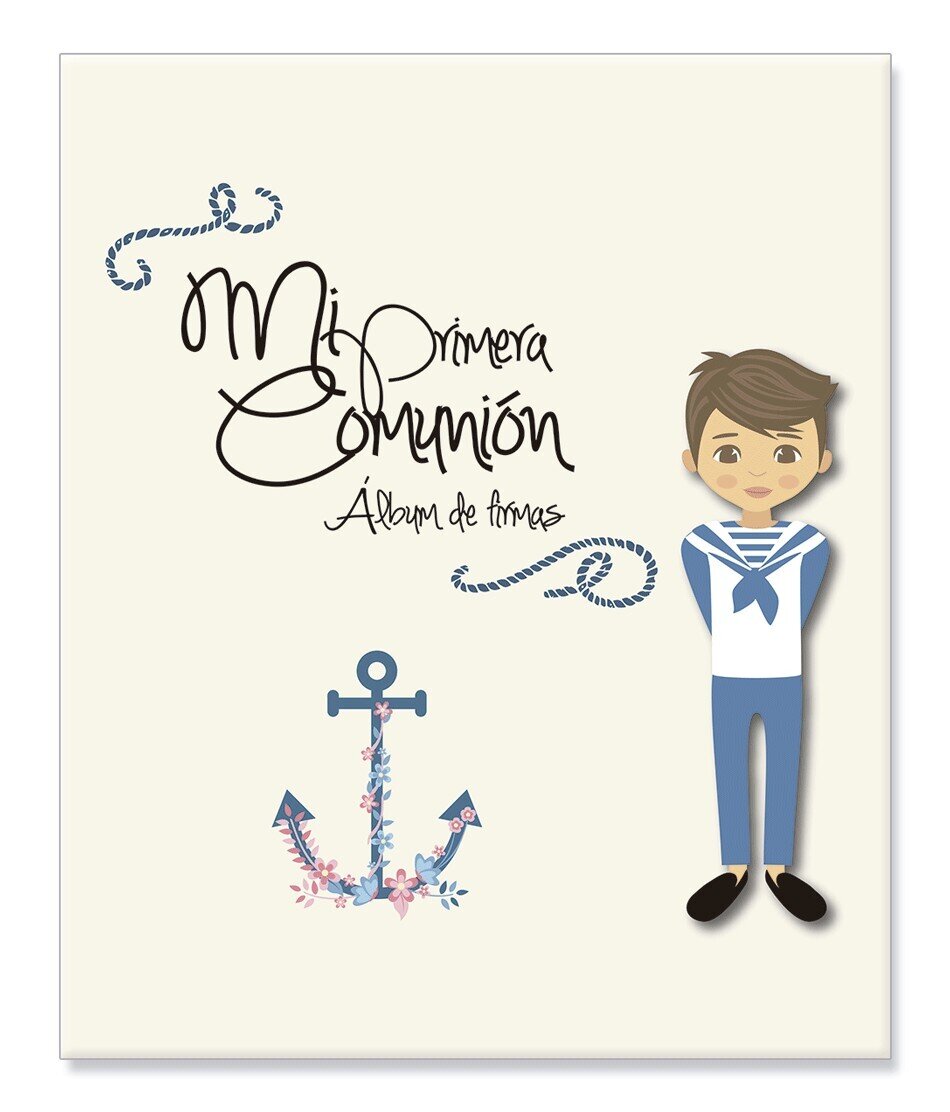 �LBUM DE FIRMAS Y FOTOS 1� COMUNI�N NI�O