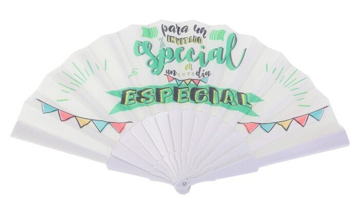 ABANICO TELA FRASES